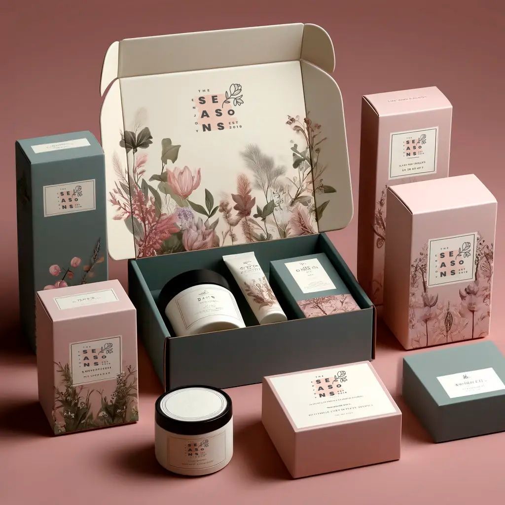 Printed cosmetic boxes